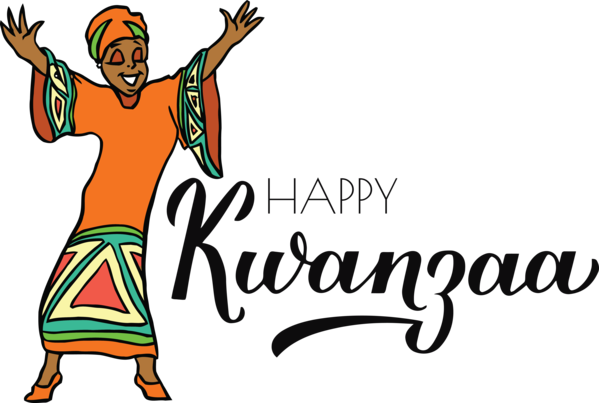 Transparent Kwanzaa Logo Cartoon Character for Happy Kwanzaa for Kwanzaa