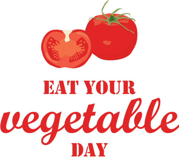Transparent World Vegetarian Day Tomato Natural food Superfood for Eat Your Vegetables Day for World Vegetarian Day
