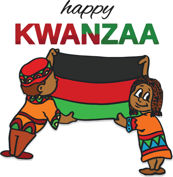 Transparent Kwanzaa Poster Design Text for Happy Kwanzaa for Kwanzaa