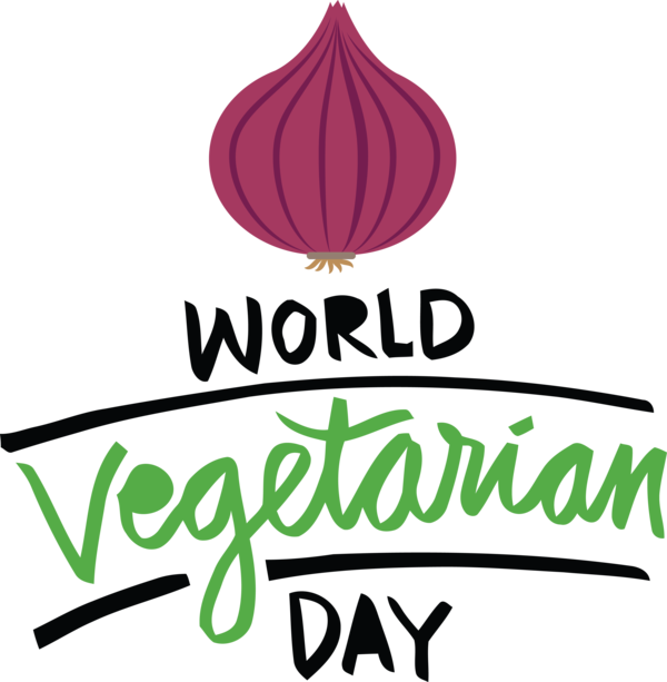 Transparent World Vegetarian Day Flower Design Logo for Vegetarian Day for World Vegetarian Day