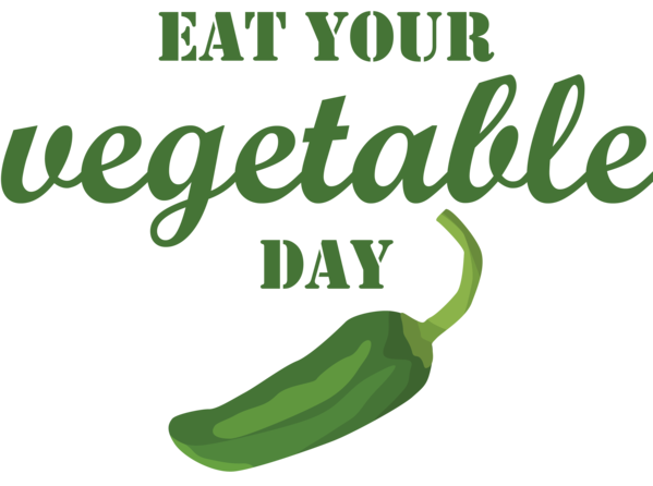 Transparent World Vegetarian Day Logo Leaf Vegetable for Eat Your Vegetables Day for World Vegetarian Day