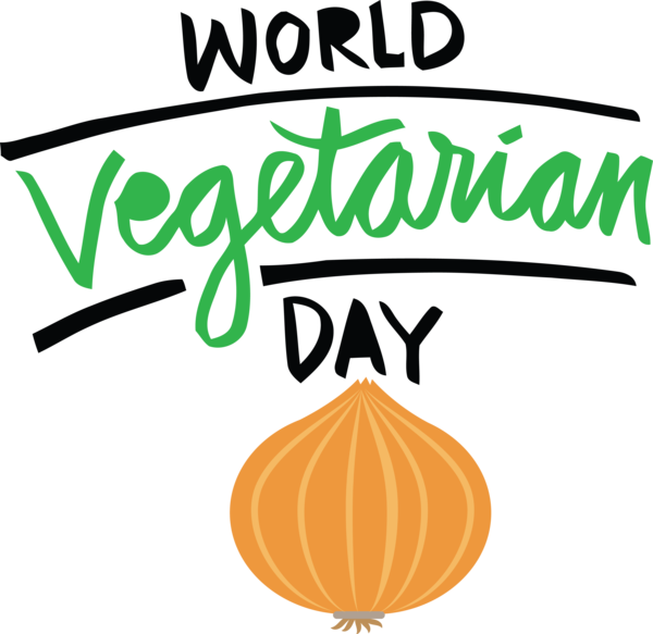 Transparent World Vegetarian Day Logo Commodity Line for Vegetarian Day for World Vegetarian Day