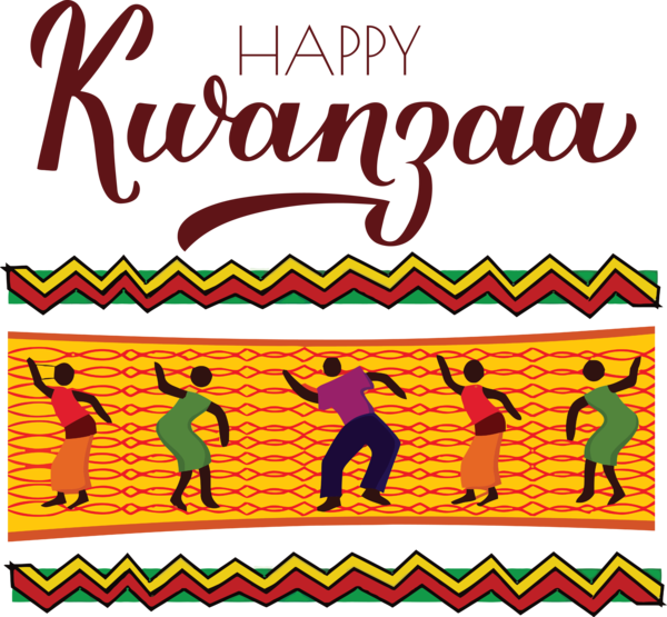 Transparent Kwanzaa Royalty-free Typography Poster for Happy Kwanzaa for Kwanzaa