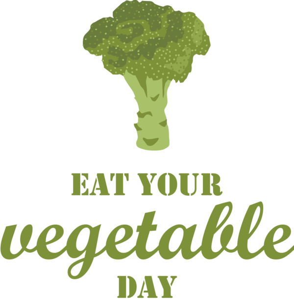 Transparent World Vegetarian Day Leaf vegetable Logo Font for Eat Your Vegetables Day for World Vegetarian Day