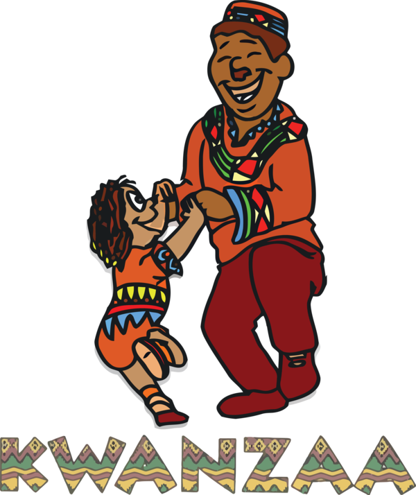 Transparent Kwanzaa Cartoon Logo Drawing for Happy Kwanzaa for Kwanzaa