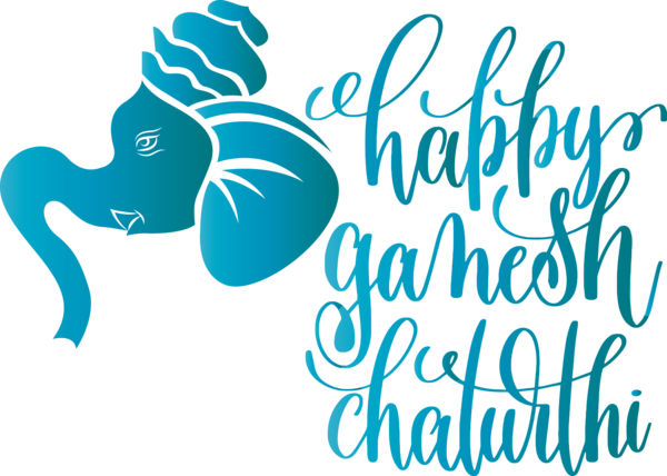 Transparent Ganesh Chaturthi Logo Design Line for Vinayaka Chaturthi for Ganesh Chaturthi
