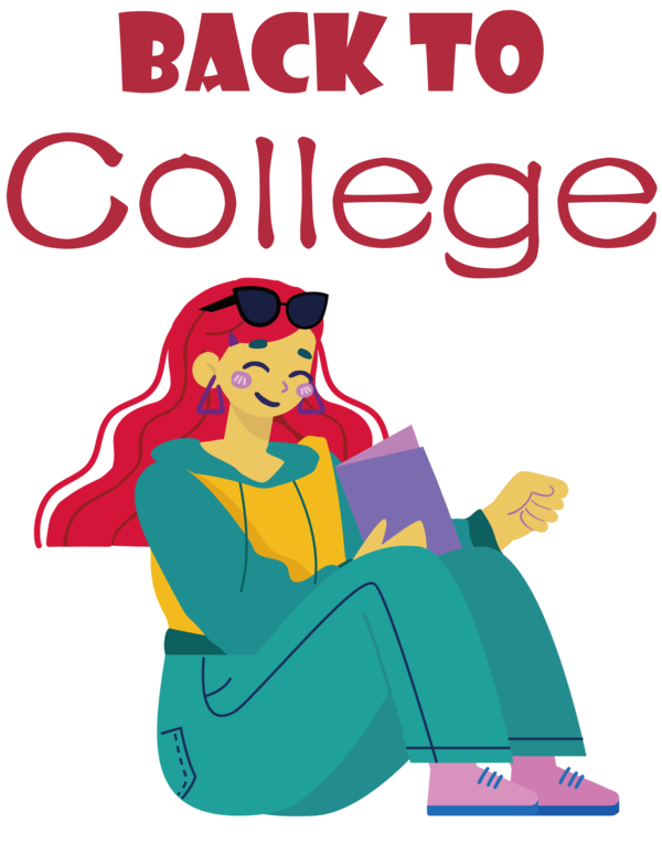 Transparent Back to School Cartoon Character Advertising agency for Back to College for Back To School
