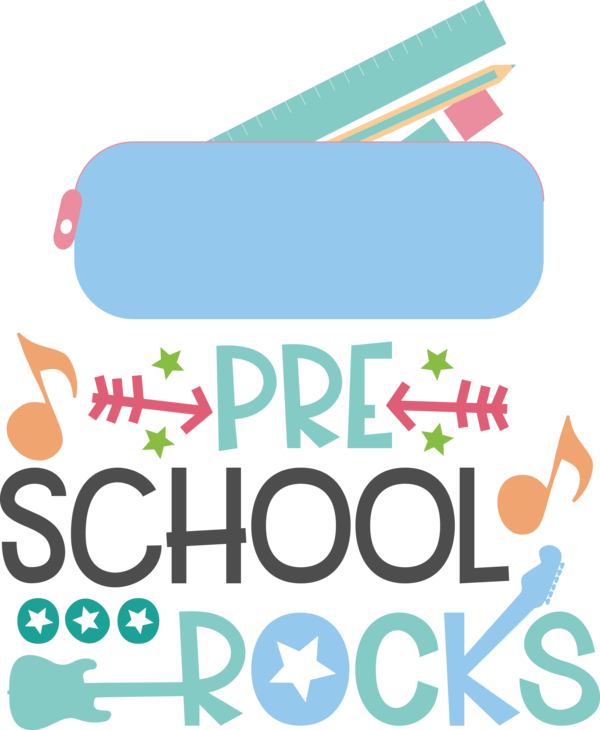 Transparent Back to School Logo Line Design for Hello Pre school for Back To School