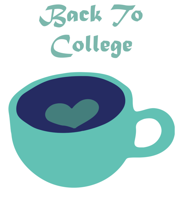 Transparent Back to School Coffee cup Logo Mug for Back to College for Back To School