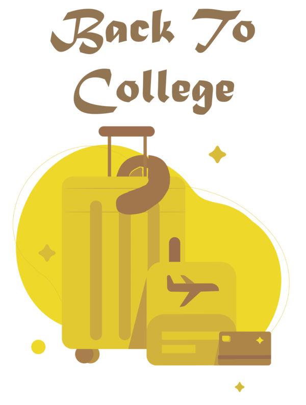 Transparent Back to School Logo Cartoon Yellow for Back to College for Back To School