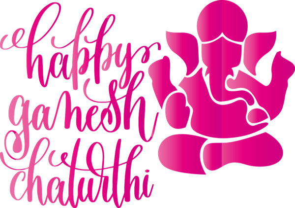 Transparent Ganesh Chaturthi Calligraphy Drawing Abstract art for Vinayaka Chaturthi for Ganesh Chaturthi