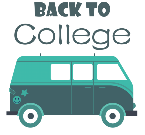 Transparent Back to School Car Logo Model car for Back to College for Back To School