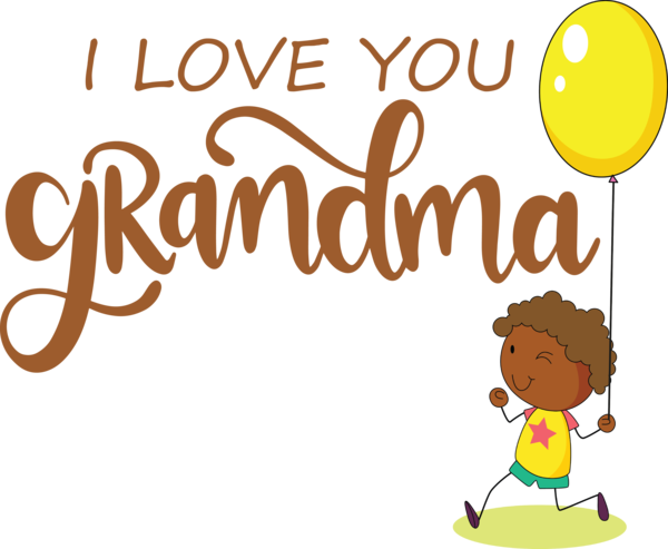 Transparent National Grandparents Day Logo Cartoon Yellow for Grandmothers Day for National Grandparents Day