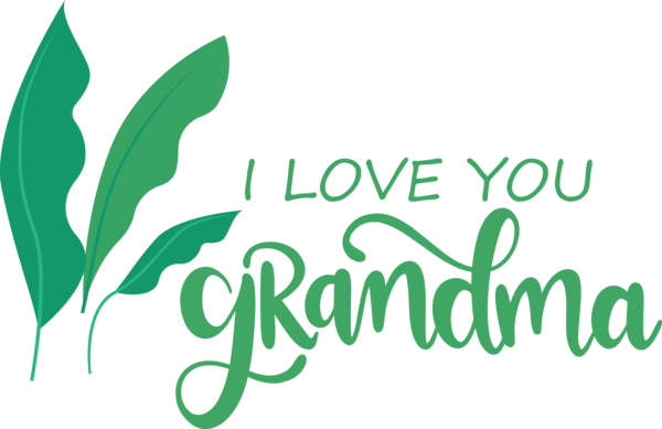Transparent National Grandparents Day Logo Leaf Green for Grandmothers Day for National Grandparents Day