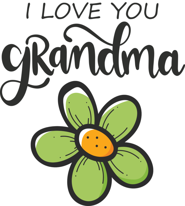 Transparent National Grandparents Day Leaf Cut flowers Cartoon for Grandmothers Day for National Grandparents Day