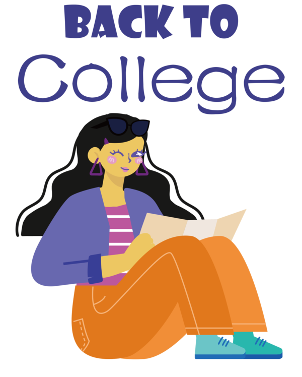 Transparent Back to School Cartoon Logo Shoe for Back to College for Back To School