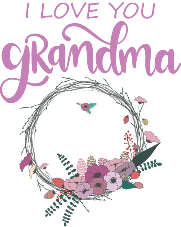 Transparent National Grandparents Day Floral design Design Cut flowers for Grandmothers Day for National Grandparents Day