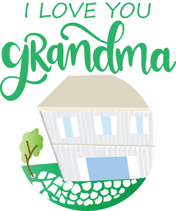 Transparent National Grandparents Day Logo Design Green for Grandmothers Day for National Grandparents Day