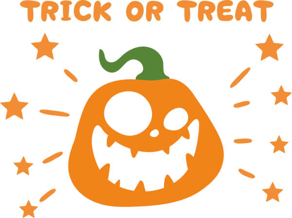 Transparent Halloween Logo Party Cartoon for Trick Or Treat for Halloween