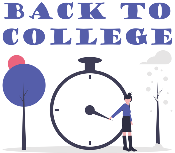 Transparent Back to School Cartoon Organization Diagram for Back to College for Back To School