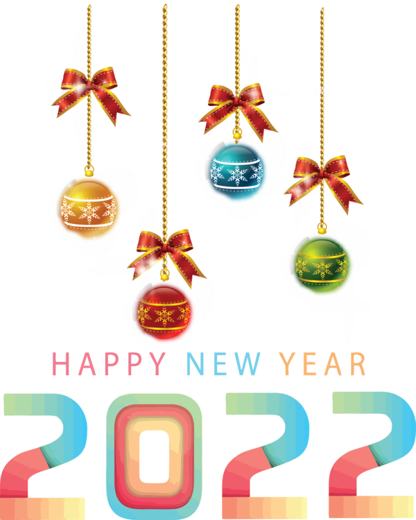Transparent New Year Christmas Day New Year Christmas card for Happy New Year 2022 for New Year