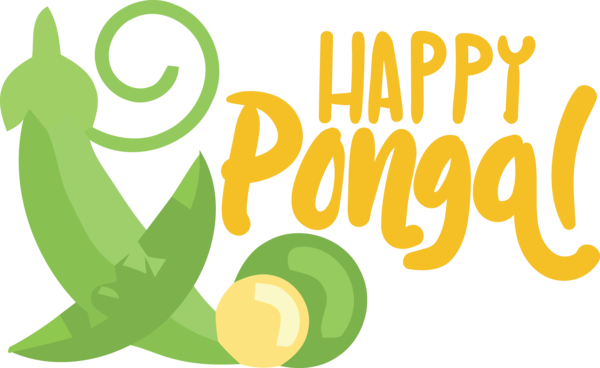 Transparent Pongal Logo Symbol Leaf for Thai Pongal for Pongal