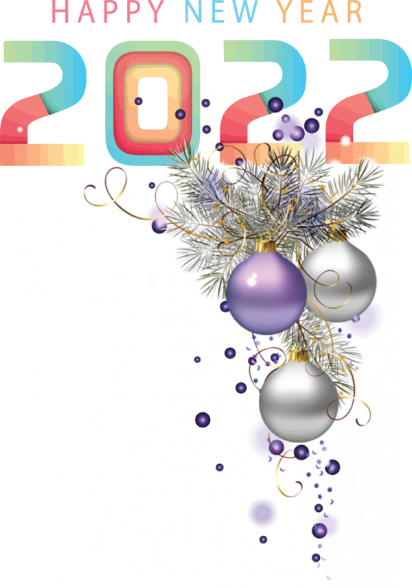 Transparent New Year Christmas Graphics Christmas Day Bauble for Happy New Year 2022 for New Year