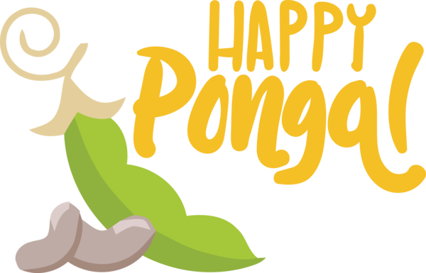 Transparent Pongal Logo Leaf Cartoon for Thai Pongal for Pongal