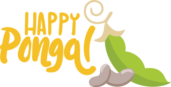 Transparent Pongal Logo Leaf Yellow for Thai Pongal for Pongal