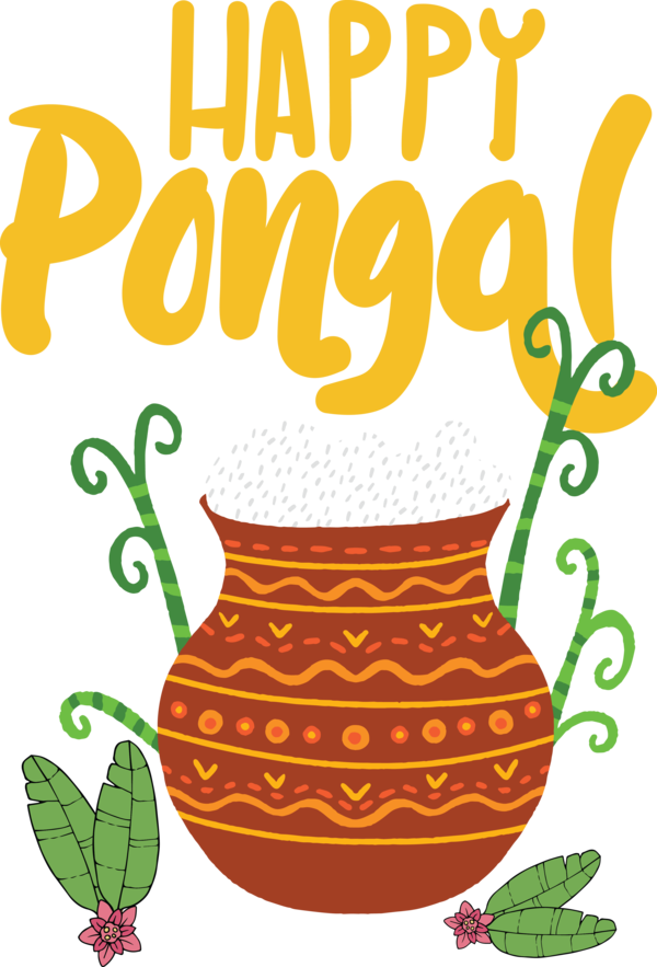 Transparent Pongal Pongal Makar Sankranti Harvest festival for Thai Pongal for Pongal