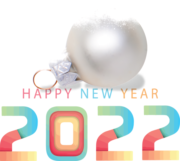 Transparent New Year Text Design Gauge for Happy New Year 2022 for New Year
