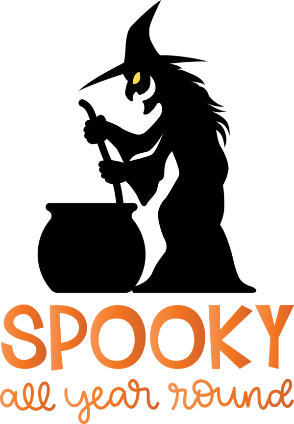 Transparent Halloween Cat Cartoon Logo for Halloween Boo for Halloween
