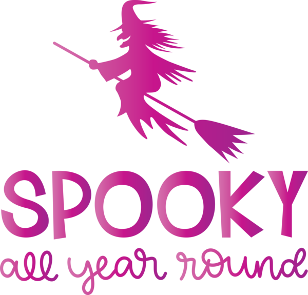 Transparent Halloween Logo Character Line for Halloween Boo for Halloween