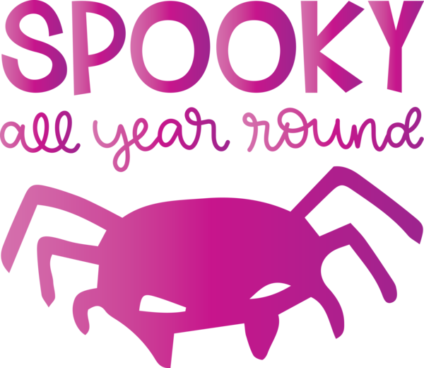Transparent Halloween Logo Cartoon Line for Halloween Boo for Halloween