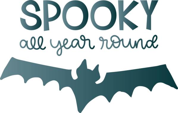 Transparent Halloween Logo Font Line for Halloween Boo for Halloween