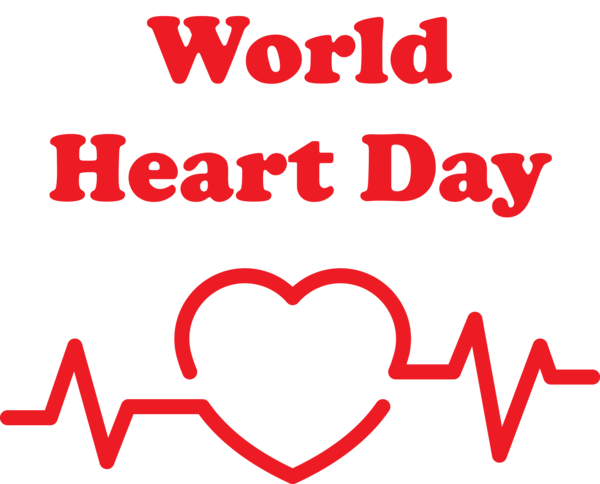 Transparent World Heart Day Aeon Citimart M-095 Line for Heart Day for World Heart Day