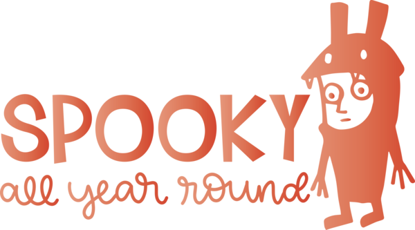 Transparent Halloween Logo Cartoon Design for Halloween Boo for Halloween