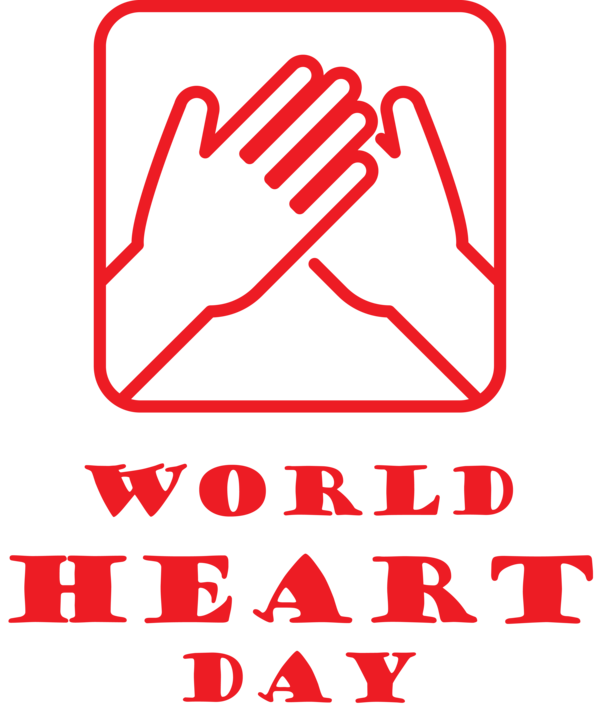 Transparent World Heart Day Logo Red Line for Heart Day for World Heart Day