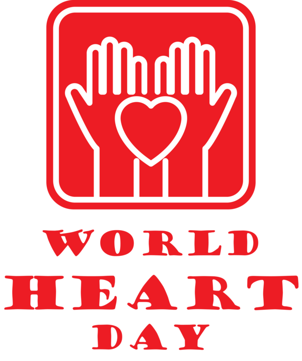 Transparent World Heart Day Logo Line art Drawing for Heart Day for World Heart Day