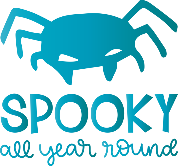 Transparent Halloween Logo Line Behavior for Halloween Boo for Halloween