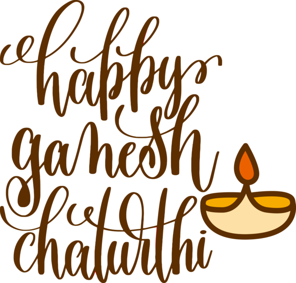 Transparent Ganesh Chaturthi Commodity Calligraphy Line for Vinayaka Chaturthi for Ganesh Chaturthi