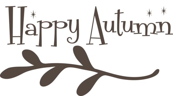 Transparent thanksgiving Logo Design Calligraphy for Hello Autumn for Thanksgiving