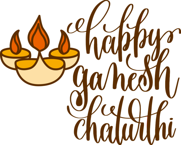 Transparent Ganesh Chaturthi Flower Line Happiness for Vinayaka Chaturthi for Ganesh Chaturthi