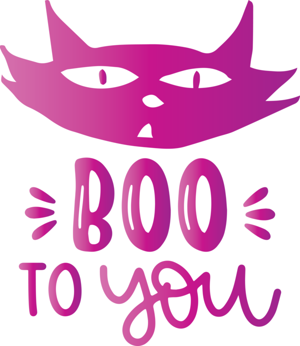Transparent Halloween Cat Logo Design for Halloween Boo for Halloween