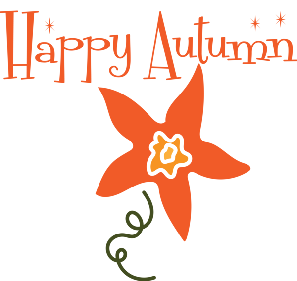 Transparent thanksgiving Flower Logo Petal for Hello Autumn for Thanksgiving