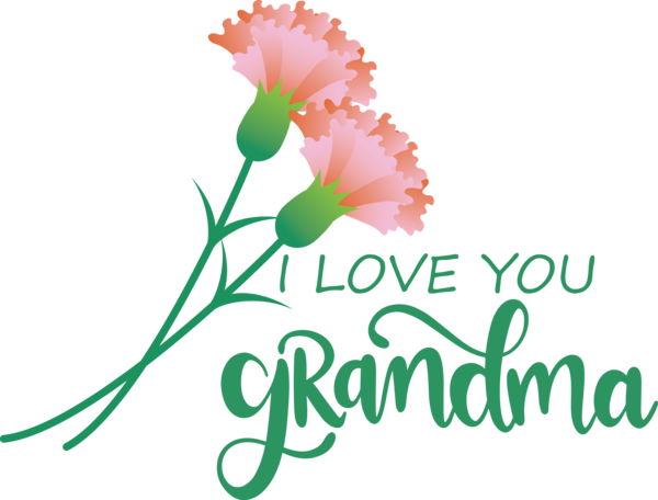 Transparent National Grandparents Day Cut flowers Leaf Plant stem for Grandmothers Day for National Grandparents Day