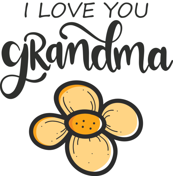 Transparent National Grandparents Day Cartoon Insects Logo for Grandmothers Day for National Grandparents Day