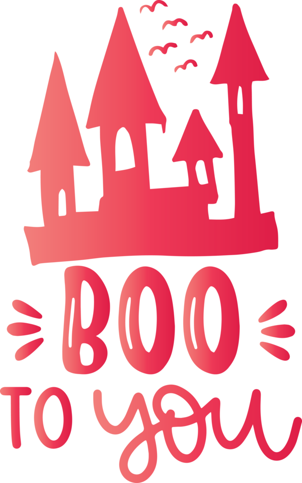 Transparent Halloween Design Logo Line for Halloween Boo for Halloween