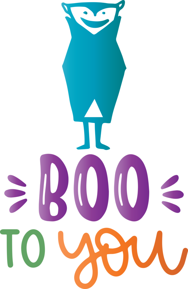 Transparent Halloween Logo Calligraphy Poster for Halloween Boo for Halloween
