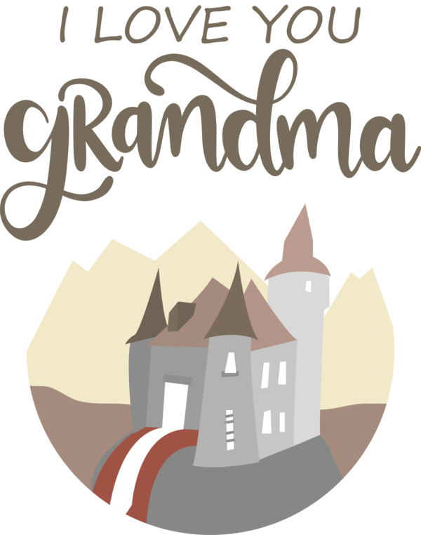 Transparent National Grandparents Day Design Logo Meter for Grandmothers Day for National Grandparents Day